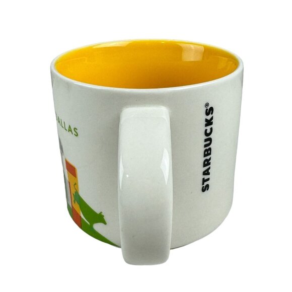 Starbucks You Are Here Collection Dallas Mug 14 fl oz Yellow Interior - Picture 4 of 6